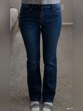 Old Navy Women's Dark Indigo Boot-Cut Jeans